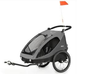 Hauck Fahrradanhänger Dryk Duo grey