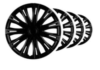 HP Radblenden Spark Set 4 Stück schwarz 14