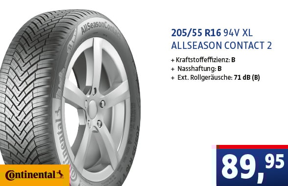 Continental AllSeason Contact 2 205/55R1