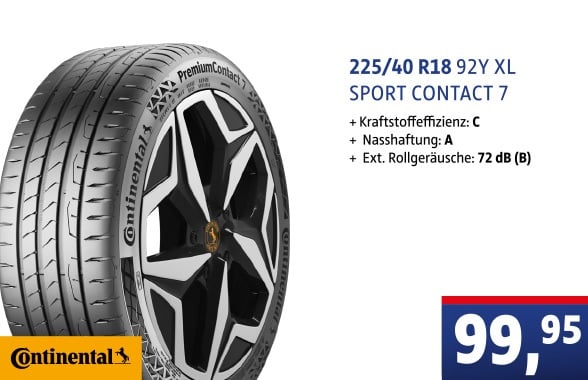 Continental Sport Contact 7 225 40 R 18