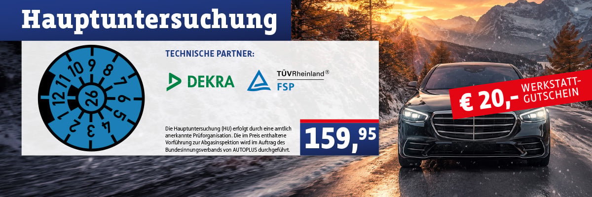 Hauptuntersuchung mit Gutschein 02.10.26