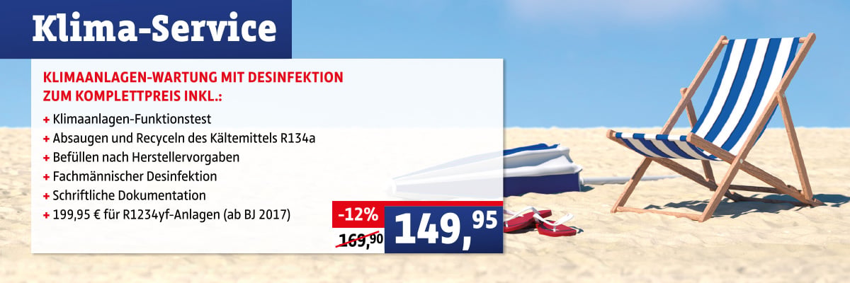 Sicher in den Urlaub Klimaservice