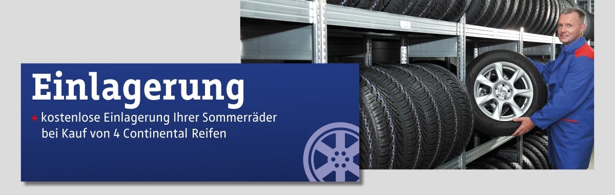 Reifen Banner Einlagerung