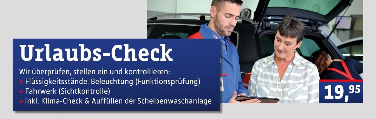 Werkstatt Urlaubscheck